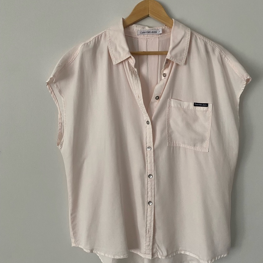 Calvin Klein Jeans Light Blush Button-Up Shirt